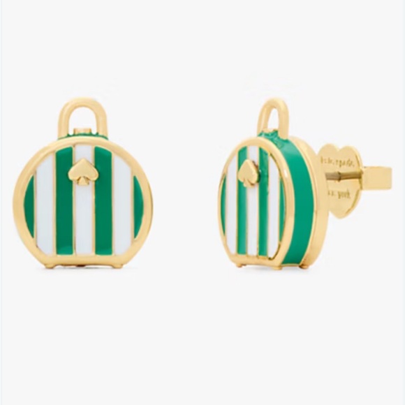 KATE SPADE Away We Go Suitcase Earrings NWT‎ - Picture 1 of 8